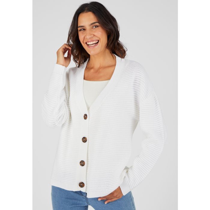Gilet Damart Gilet maille ottoman Blanc Blanc Cdiscount