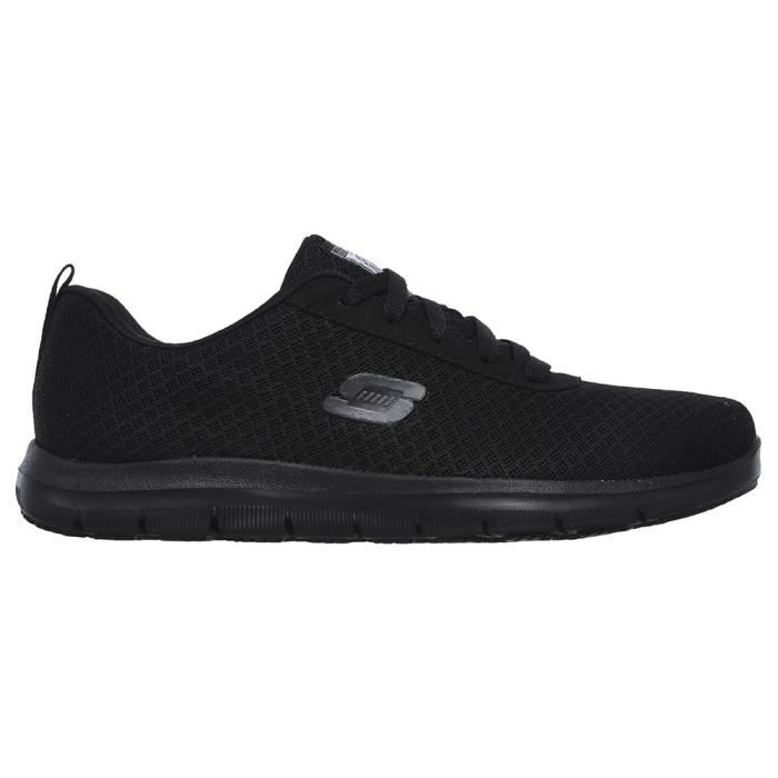 Skechers Chaussures SKECHERS 77210EC pour femme - Noir - Lacets - Textile