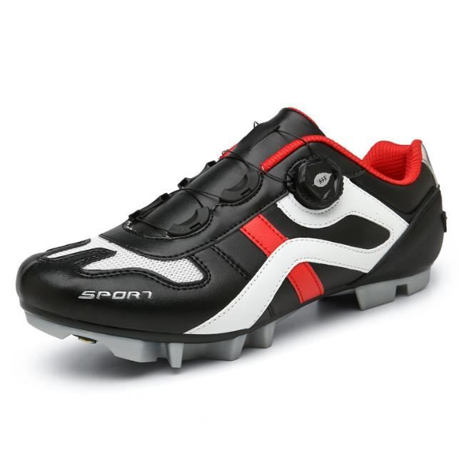 Chaussures Cyclisme Speed Peloton Homme – Taille 44, Noir/vert Fluo, Pour VTT Ou Route