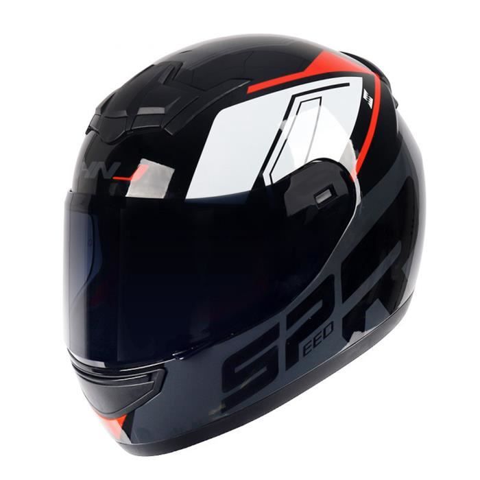 Casque Moto Intégral Predator Peint à La Main - Laser - Adulte - YongHe