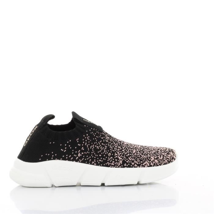 Geox Chaussures enfant GEOX Aril - Rose et noir - Lacets - Tige synthétique