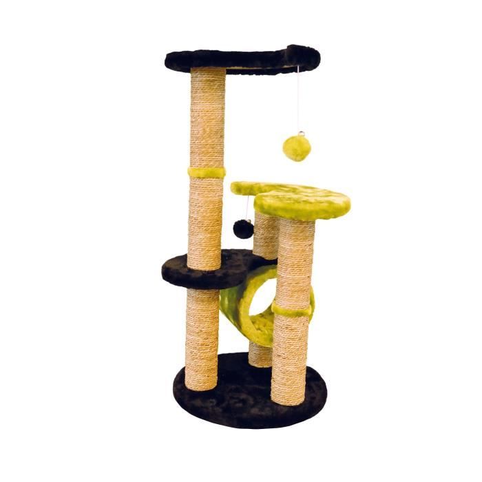Mpets Arbre A Chat Everest Vert Et Noir Pour Chat Cdiscount Animalerie