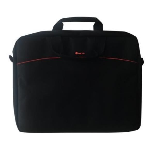 Sacoche Ordinateur Portable MONRAY GINGER 15,6" - Rouge Grenat - Nylon Résistant - Compartiments Multiples - Bande De Transport Chariot