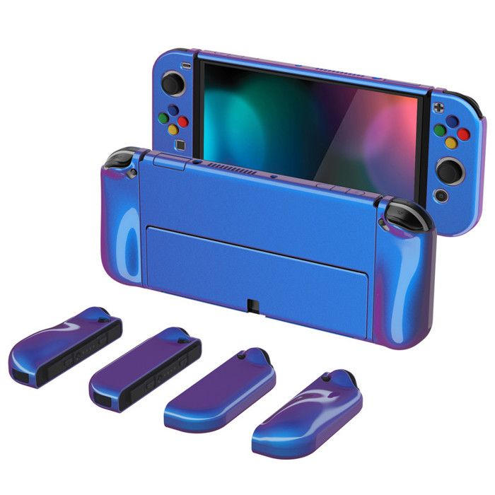 PlayVital Coque de Protection Brillante pour Nintendo Switch OLEDHousse Protective Dockable pour Switch OLED Caméléon - vue 2