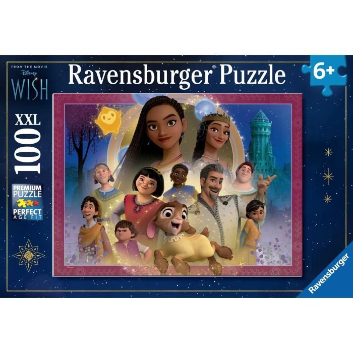 Ravensburger-Puzzle 100 pièces XXL - Le royaume des souhaits / Disney Wish-4005555010487-A partir de