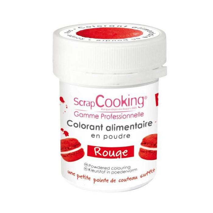 Colorant alimentaire rouge