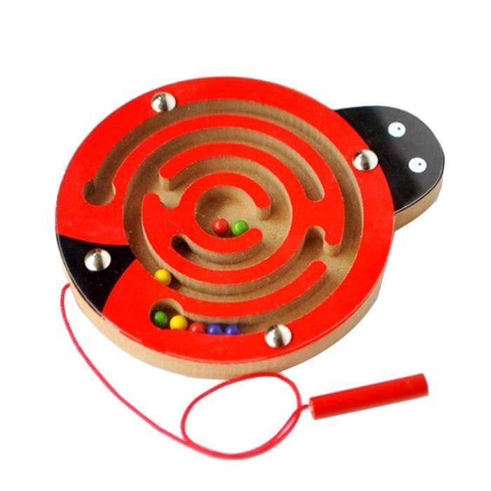 Gobus Coloré En Bois Mini Animaux Forme Stylo Perles De Conduite Cadeau Labyrinthe Jouet éducatif Pour Les Enfants