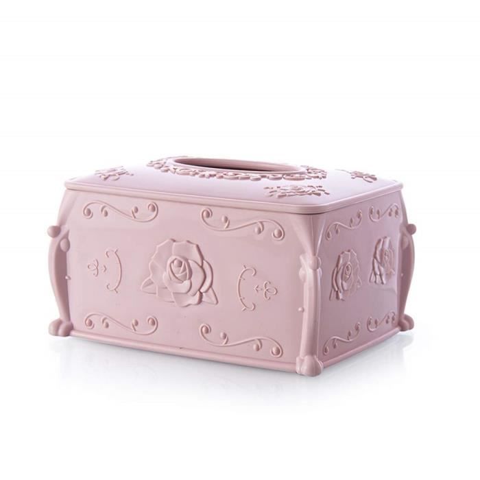 Boîte à Mouchoirs En Cuir PU - Format Cube 13,5 Cm, Doublure Flanelle - Pour Maison, Bureau, Voiture