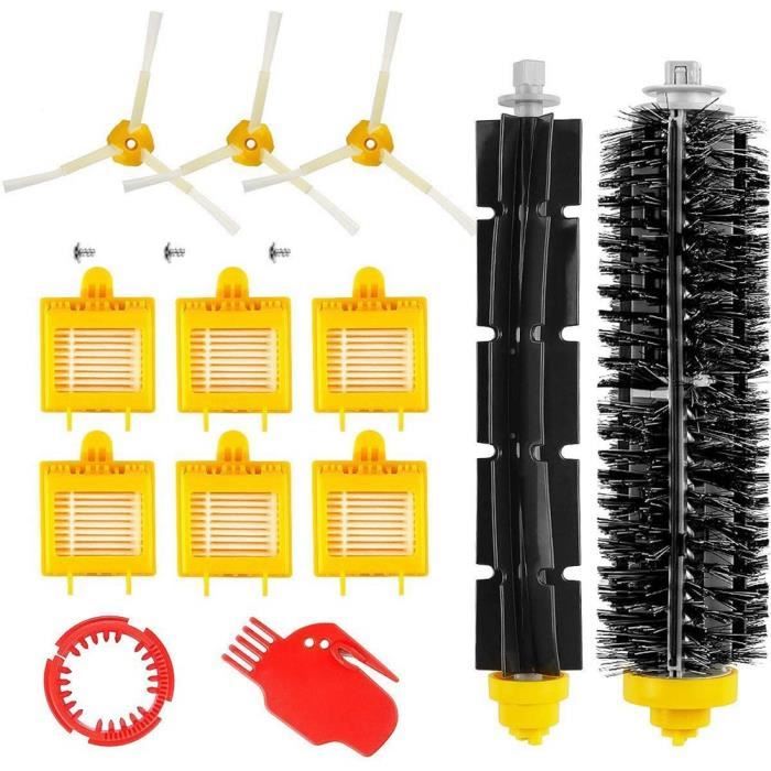 Couvercle De Brosse Principale For Aspirateur Robot, Compatible Avec Roomba, Combo Et Essential (RVG-Y1, Y0112/Y0140/Y0110) Pièces De Rechange For Couvercle De Brosse