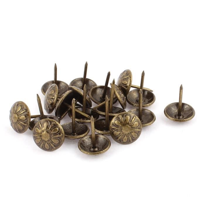 Sourcing Map Clou Tapissier 30mm X 25mm Rond Tête Fer Punaise Clous