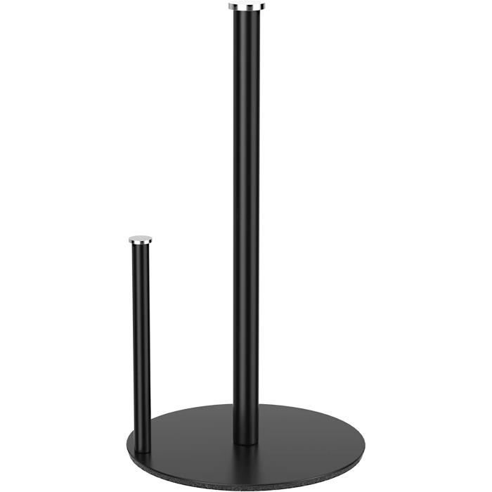 Porte-rouleau de cuisine noir - Essuie-tout - Sans perçage