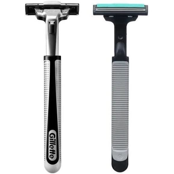 Cartouches De Rasoir Gillette Vector - 24 Lames Compatibles Atra/Contour - Pour Homme