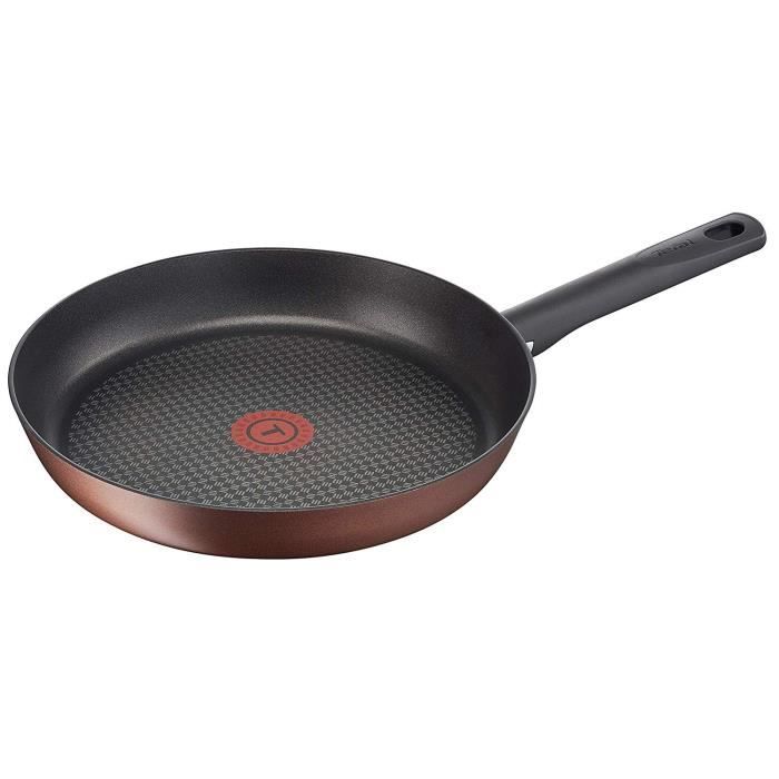 TEFAL G1080602 Resource Poêle 28 cm Marron - Tous feux dont induction -  Cdiscount Maison