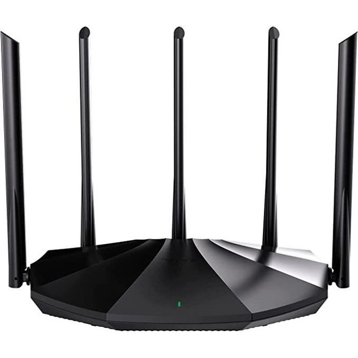 TENDA Routeur WiFi 6 Routeur WiFi Dual bande 1201 Mbps en 5 GHz Configuration Facile 5×6 dBi Antenne 4 Ports Gigabit IPv6