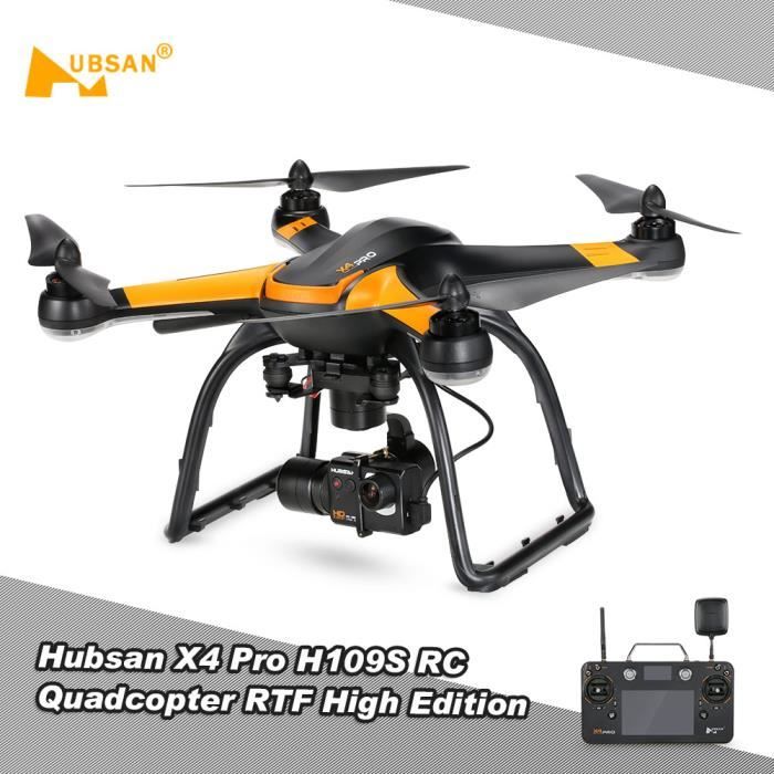 Hubsan X4 Pro H109S RC Drone 5.8G FPV avec1080P HD Caméra H7000 Émetteur 3  Axes Cardan GPS RTF Quadcopter Édition Haute - Cdiscount Jeux - Jouets