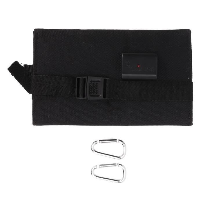 Chargeur Solaire Portable Pliable 5W - Imperméable Léger - Pour Téléphone, Powerbank - Camping, Randonnée, Urgence - 4