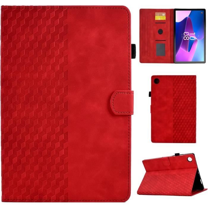 Housse Cuir PU Pour Lenovo Tab M10 3ème Gen 2022 - Support Intégré & Design Papillon Diamant - GLANDOTU