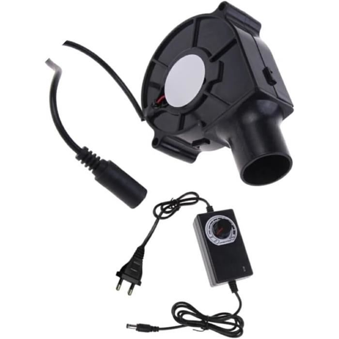 Ventilateur De BBQ 220V - Souffleur Réglable Pour Cuisson En Extérieur, Pique-nique Et Camping - Compact Et Facile à Transporter