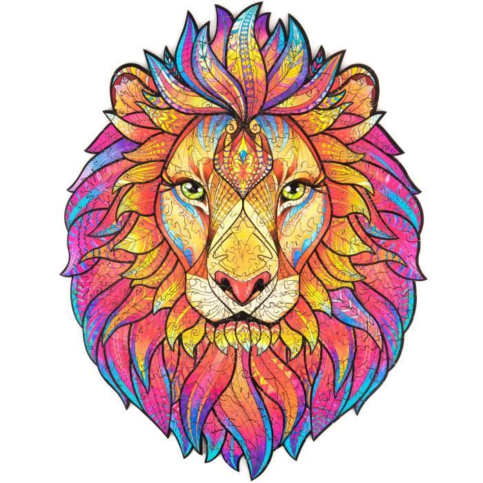 Unidragon Wooden Puzzle Jigsaw Mysterious Lion - M - Cdiscount Jeux ...