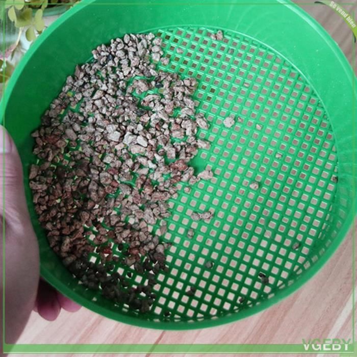 Tamis De Jardin En Plastique - 20x18cm, Maille Fine Pour Terre Et Compost