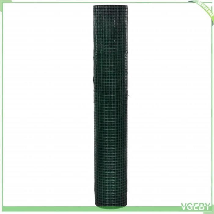 Paladian Grillage a Poule - Grillage Acier gainé de Plastique - Maille carrée 13mm en PVC - Cloture Volaille ou Jardin - Taille 1m x 5m - Multi Usage et Résistant - Marque Française