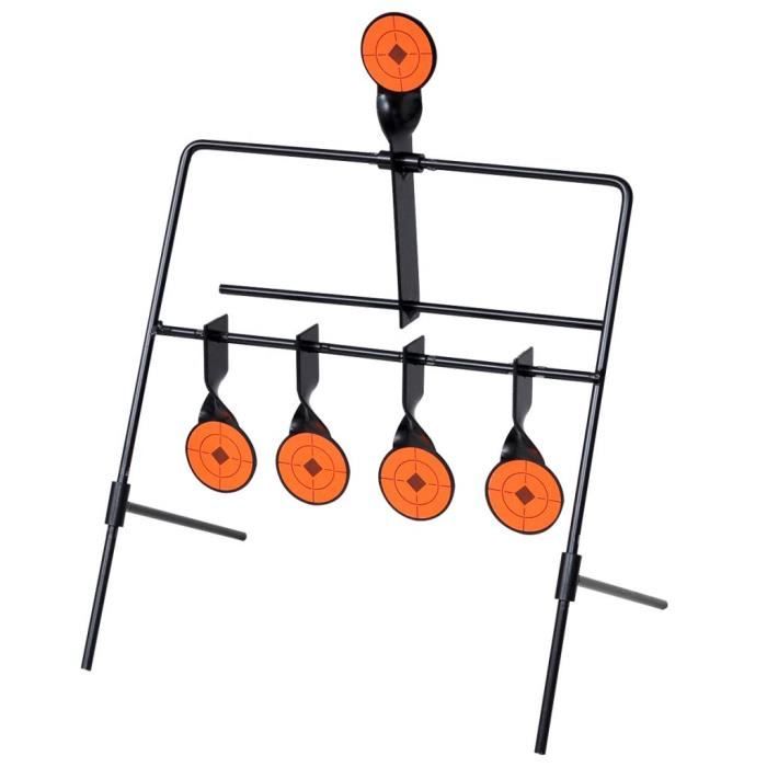 Cible De Tir Métal Auto-Réinitialisable – Pour Pistolets à Plombs Et Carabines à Air Comprimé