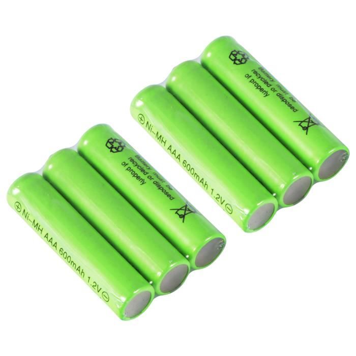6pcs batterie rechargeable Ni MH AAA 1.2V 600mAh pour lampes solaires BC888 Cdiscount Jeux 6pcs batterie rechargeable Ni MH AAA 1.2V 600mAh pour lampes solaires BC888 Cdiscount Jeux