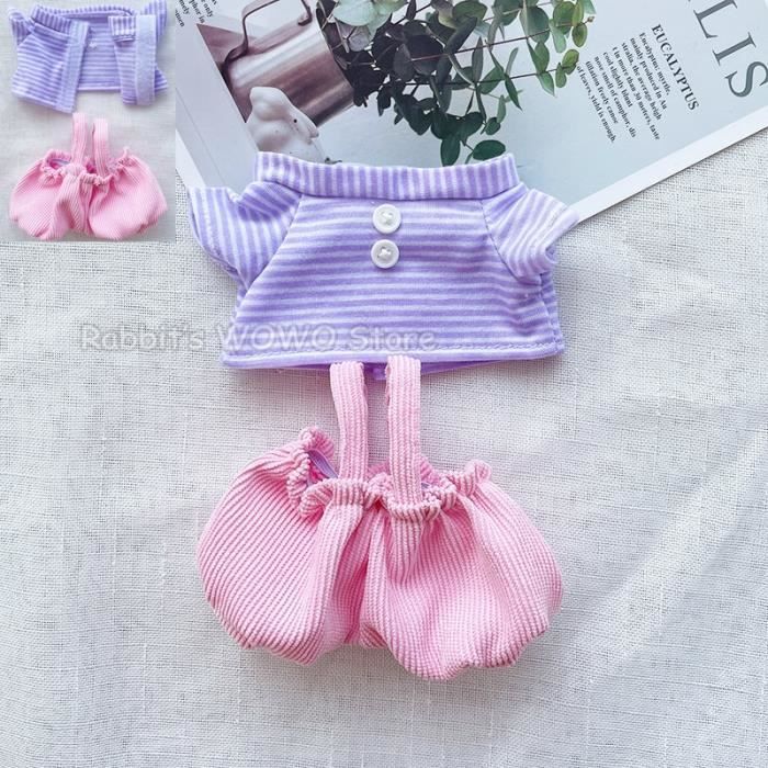 6 Vêtements Pour Poupée De 17 Cm – Ensemble Rose, élastique, Facile à Habiller, Pour Collectionneurs - 3