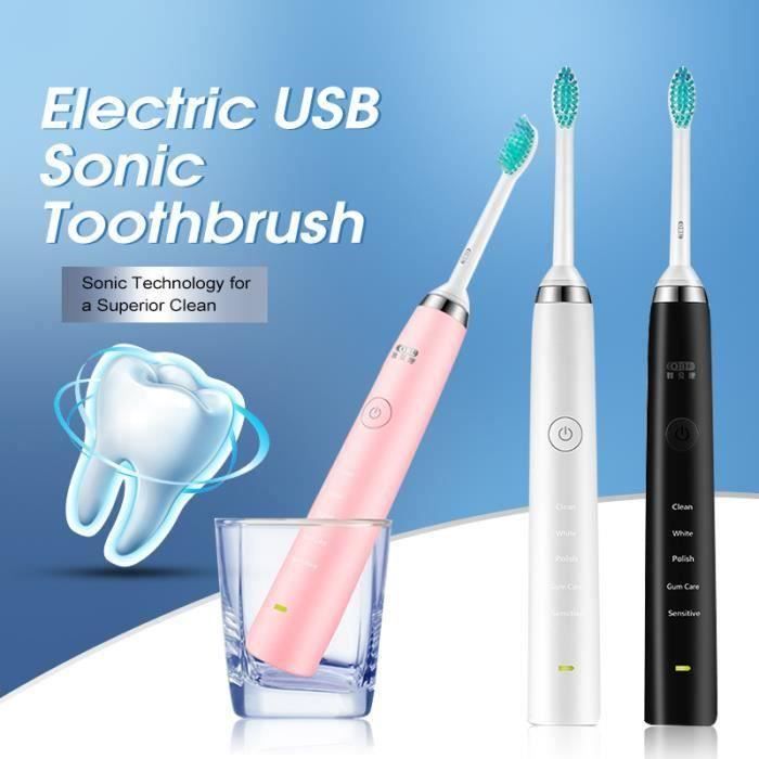 Brosse A Dents Electrique Chargement USB Minuteur Intelligent 30s NOIR Lo44762 Cdiscount
