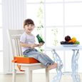 Coussins Siège Chaise Réglable pour Bébé Enfants(Orange)   REHAUSSEUR DE TABLE - SIEGE DE TABLE-1