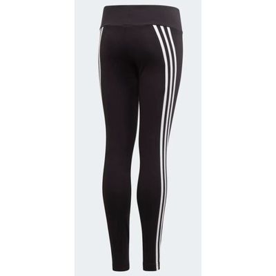Collant de sport junior Adidas 3 Stripes Cotton pour enfant Noir