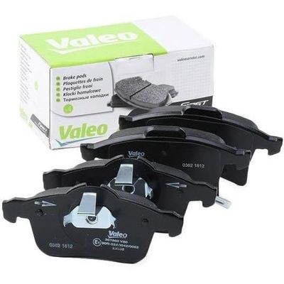 Plaquettes De Frein Arrière VALEO First - Référence 301867 | Jeu De 4 Plaquettes Avec Accessoires | Compatible MANDO
