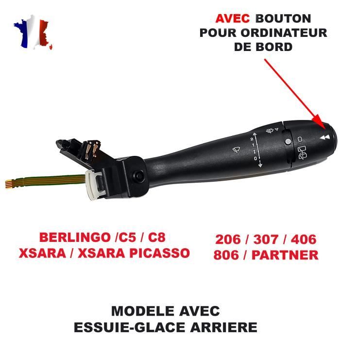 Commutateur COM2000 Gauche (clignotants, Phares) Pour Peugeot 206, 307, Citroën C5, Etc.