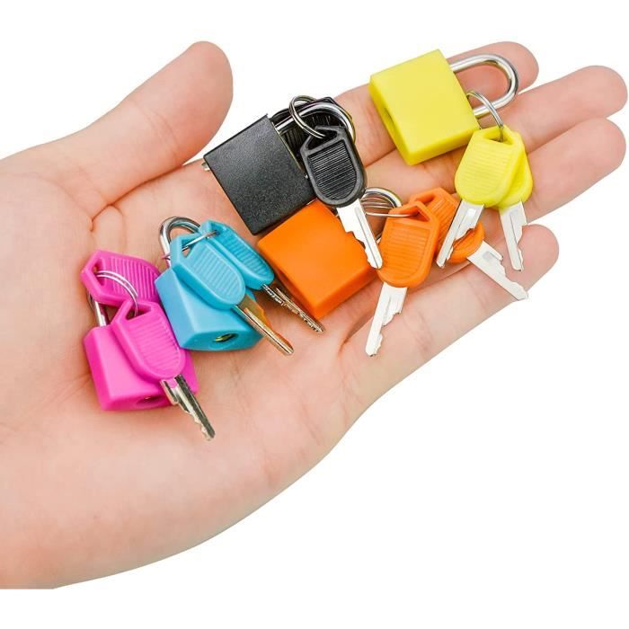 Aexit Cadenas De Sécurité Pour Armoire, Tiroir, Bureau, Boîte De Sécurité, Mini Cadenas à Combinaison De 23 Mm Avec Clés