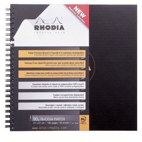 RHODIA Cahier Notebook spirale en carte 160 pages 5x5 format 22