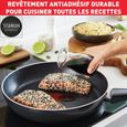 TEFAL Batterie de cuisine 6 pièces, Casserole, Poêle, Sauteuse + couv, Induction, Antiadhésif, Fab. France Generous Cook C2789602-2