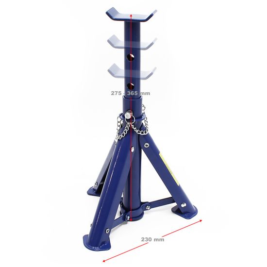 Chandelles Support 3T Jopassy Lot De 4 Chandelles Voiture - Support Réglable 285-430mm, Capacité 3T | Sécurité Maximale Pour Garage Cric Hydraulique