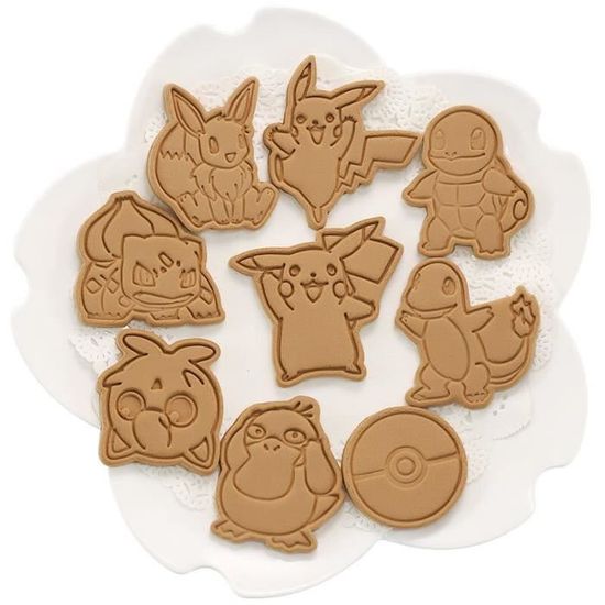 Moule A Gateaux Pokemon Biscuits Moule Pikachu Dessin Anime Anime Chiffres Jouets Accessoires De Cuisson Noel Bricolage Type 5 Cdiscount Maison