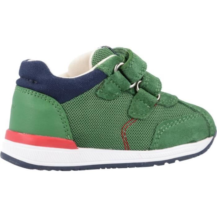 Baskets pour garcon GEOX B RISHON BOY B Vert Lacets Talon plat Vert Cdiscount Chaussures