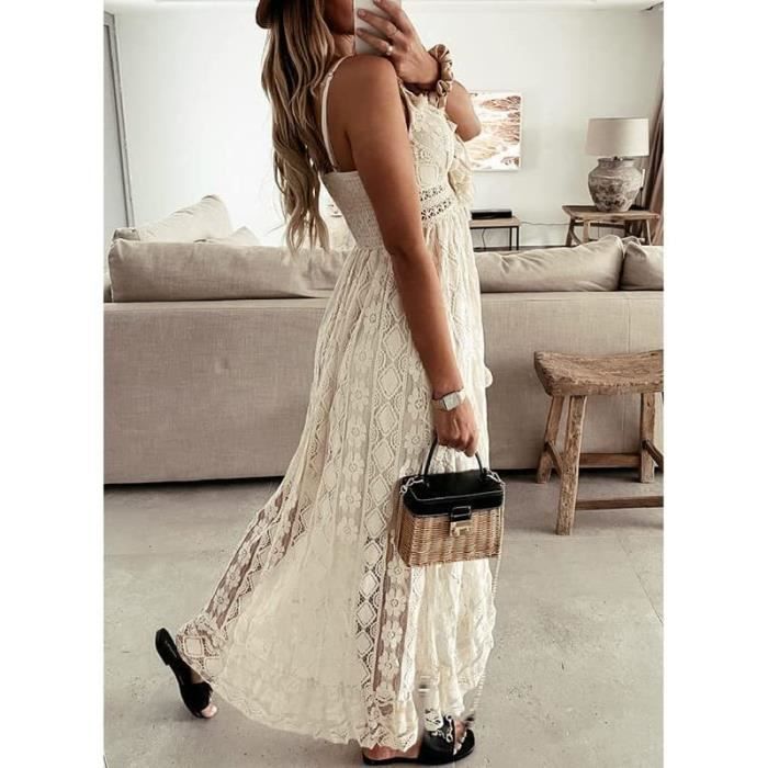 Robe ete blanche boheme hotsell