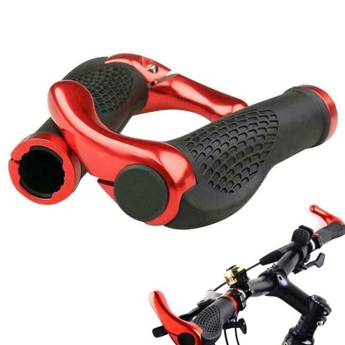 Poignées De Guidon Vélo Caoutchouc Antidérapantes | 22 Mm | Lot De 2 | Route/VTT/BMX