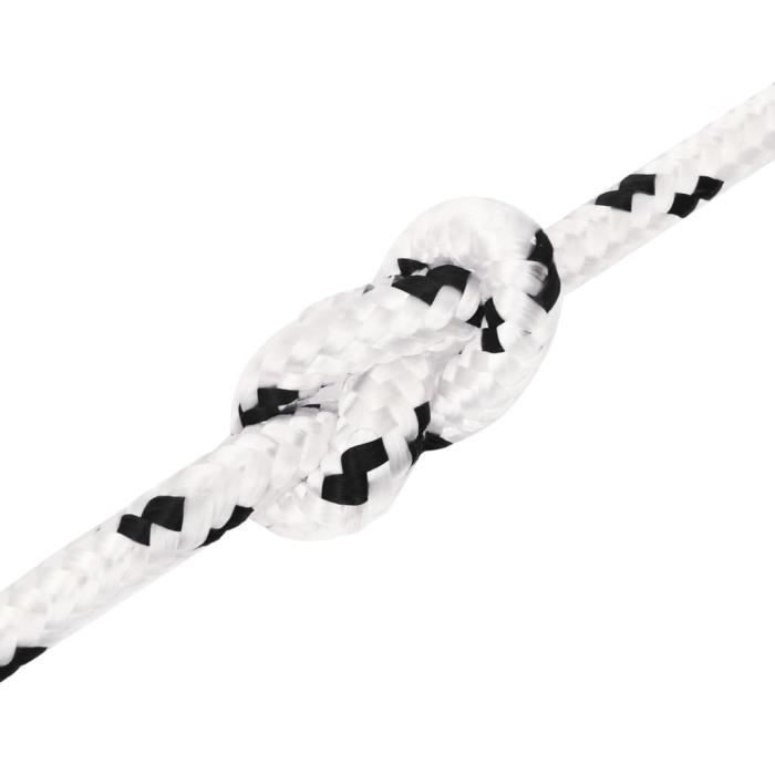 Corde Tressée Polyester ZEYUAN 3 Mm X 100 M – Résiste Aux UV, à L’abrasion Et à L’eau Salée – Pour Bateau, Camping, Gréement Et Usages Variés