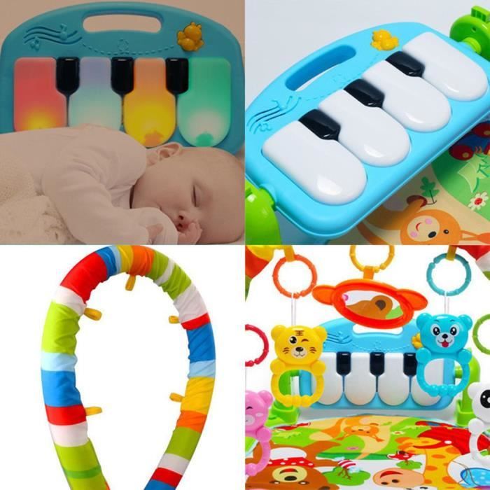 Tapis De Piano Musical Pour Enfant HOTUT - Tapis De Danse Pliable Avec Instruments Et Lettres - Thème Animalier Tapis Piano Bebe