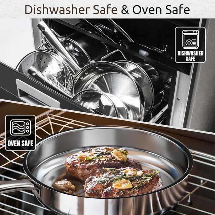 Batterie De Cuisine En Acier Inoxydable 27cm/11in