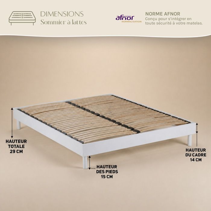 Ensemble Matelas Aubertin Ressorts ensachés Accueil mémoire et sommier Ensemble Matelas Aubertin Ressorts ensachés Accueil mémoire et sommier