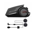 Talkie-walkie moto Bluetooth, interphone moto 6 personnes équipement casque casque bluetooth - distance interphone 9600 mètres-0