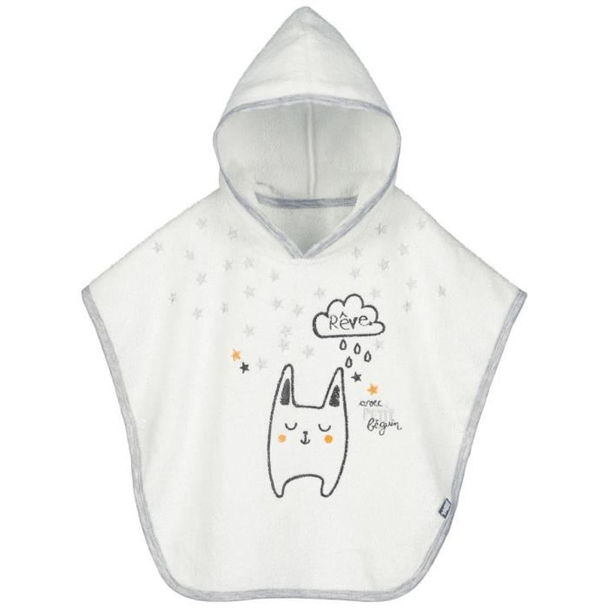 Poncho De Bain Bebe Mixte Doux Reves Taille 6 12 Mois 68 80 Cm Cdiscount Puericulture Eveil Bebe