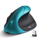 040PARTS 2,4GHz Silencieuse Souris Ergonomique Sans Fil, Rechargeable, Verticale, 1600 DPI, pour Ordinateur Portable, Blue