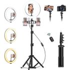 BIVGOCLS Ring Light, LED Lumière Anneau avec 63" Trépied, Anneau Lumineux Réglable avec 3 Modes d'Eclairage et 10 Niveaux de Luminosité
