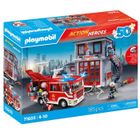 PLAYMOBIL 71603 Megaset de pompiers, Les pompiers, Action Heroes, 185 pièces, Dès 4 ans